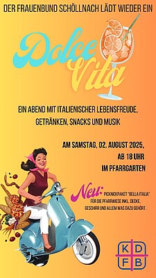 Banner La Dolce Vita - ein Abend mit italienischem Flair