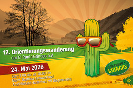 Banner 12. Orientierungswanderung der El Punto Gringos e.V.