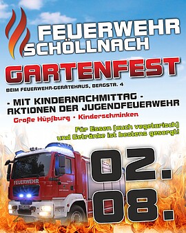 Banner Gartenfest der FF Schöllnach